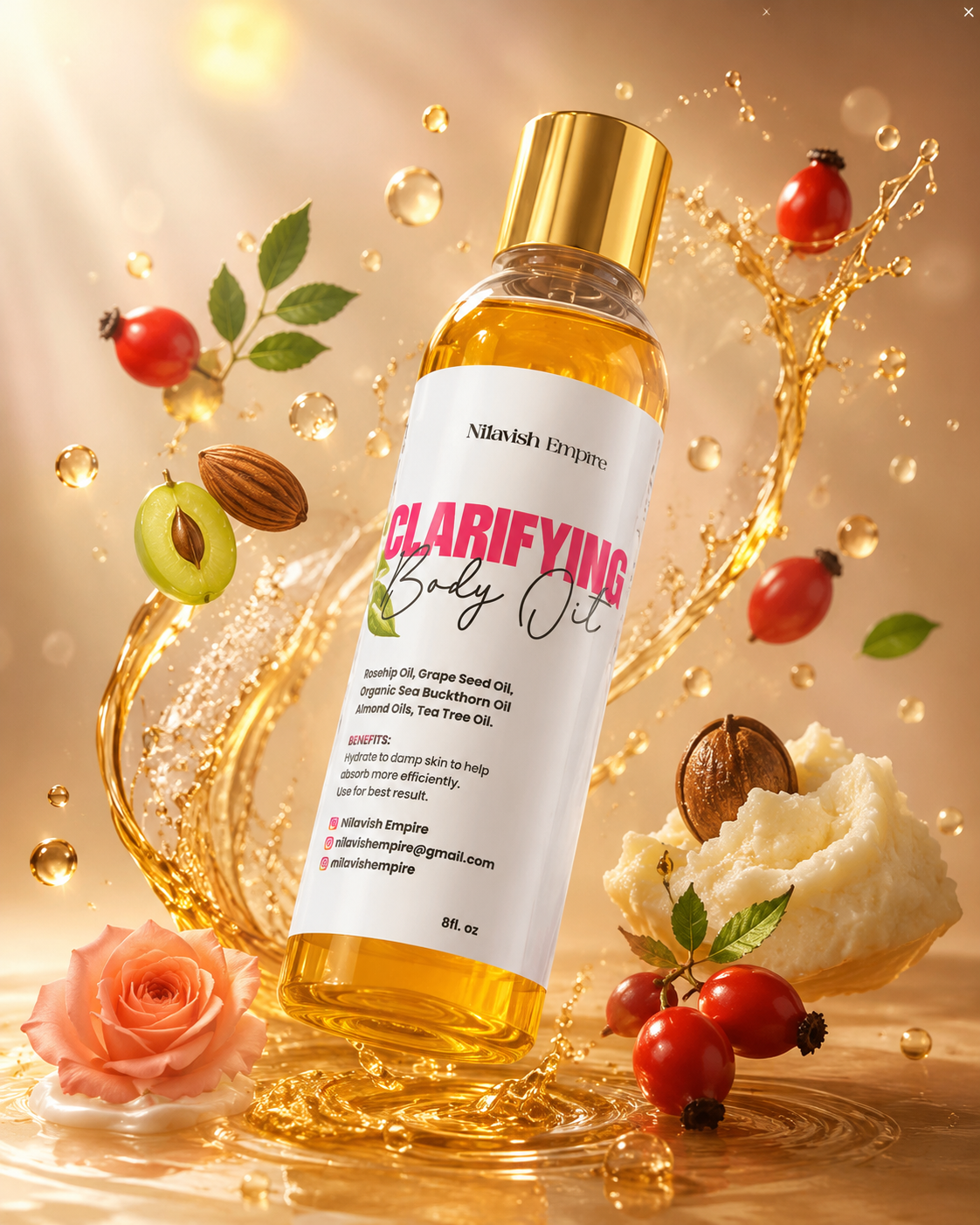 Clarifying Body Oil – Natural Glow & Healthy Skin