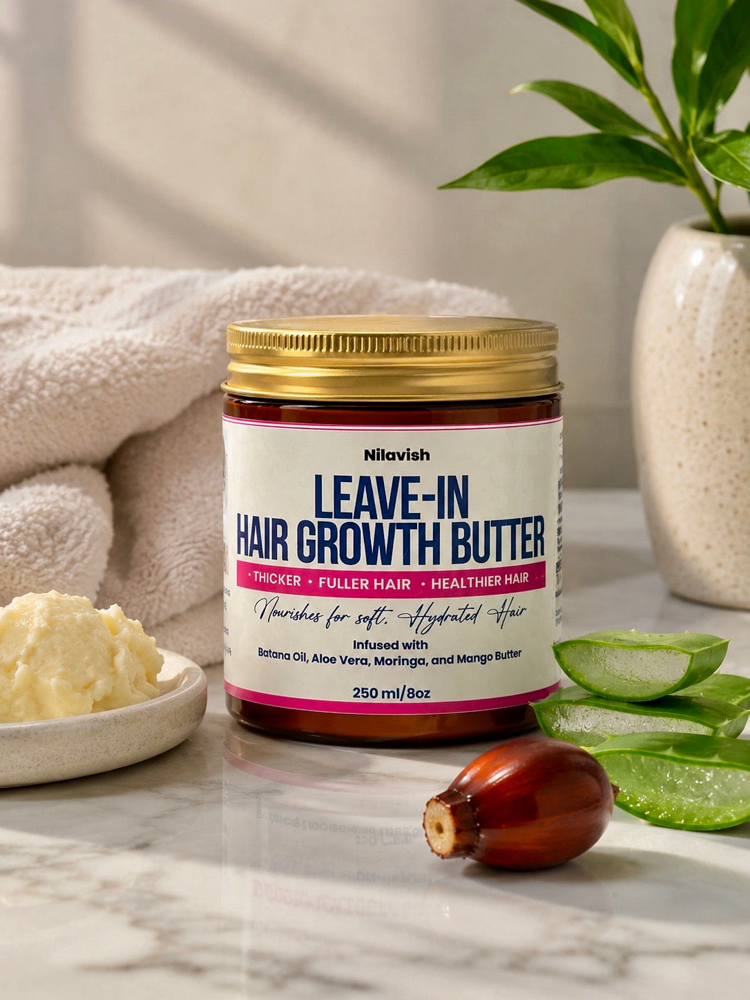 Leave-In Hair Growth Butter - 8 oz