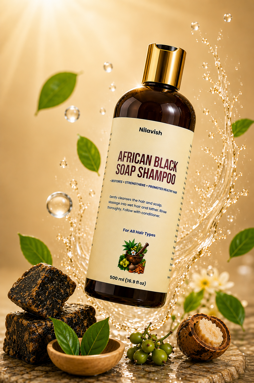 African Black Soap Shampoo 500ml