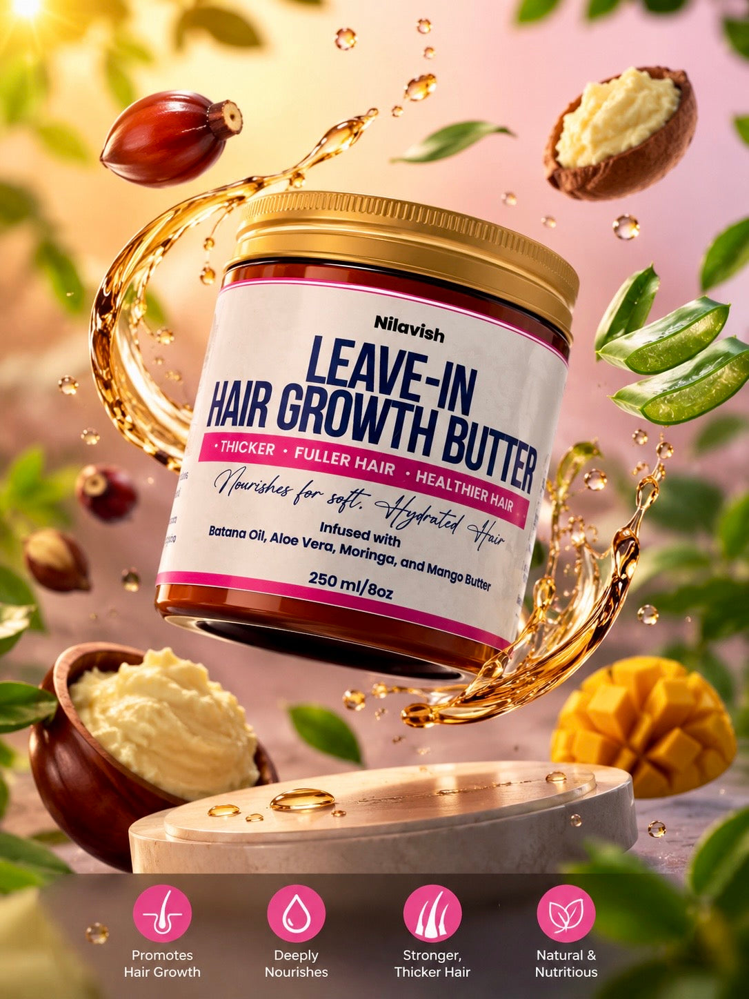 Leave-In Hair Growth Butter - 8 oz
