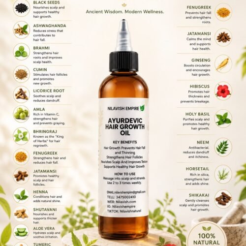 ayurvedic hair growth oil 4fl.oz
